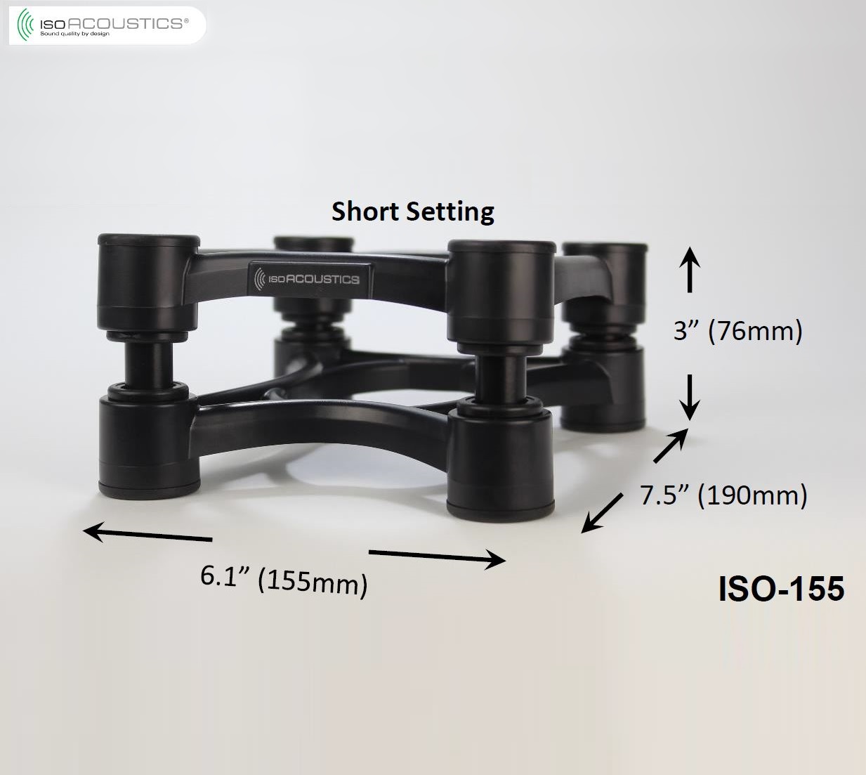 IsoAcoustics ISO-L8R130 155 200 430 Khung ISO Loa treo máy tính để bàn - Loa loa loa bw as2