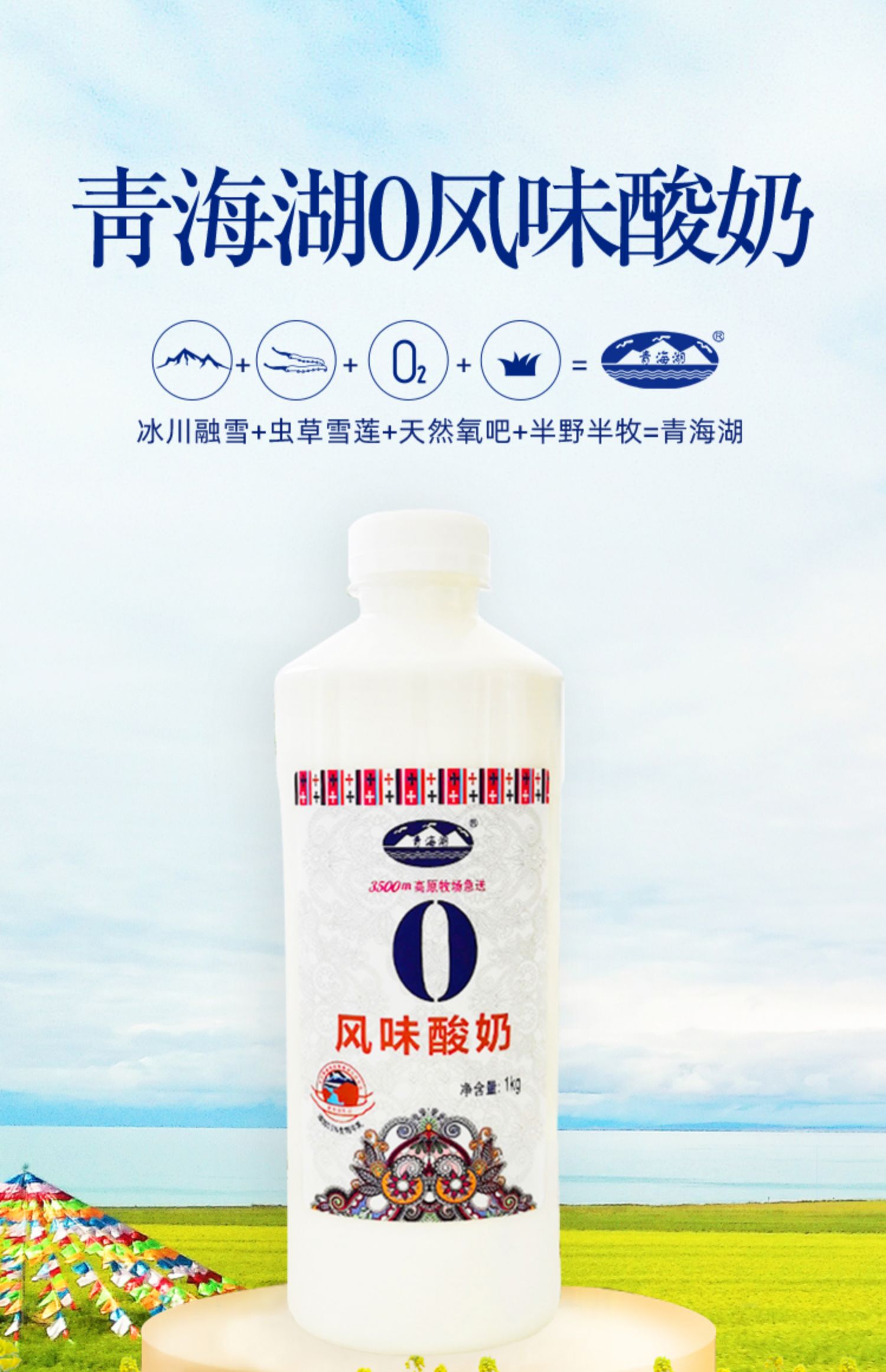 青海湖藏式原味酸奶老酸奶1KG