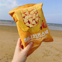 Korean convenience store youus honey cheese puffed snacks triangle snacks children dont get hot casual cheese