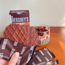 Good-time chocolate waffles crispy sweet 2 bags chocolate wafer cookies round breakfast