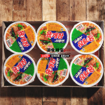6 Buckets of Korean Nongxin Beef Noodles Bowl Noodles Cup Noodles Cup Noodles Successor delicious instant noodles Barrel noodles 86g noodles