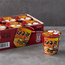 Udon noodles South Korea original imported Nongxin red udon spicy raccoon bowl noodles Cup Noodles instant noodles 62g