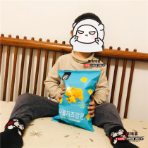 South Korea imported ime waxy sweet double cheese popcorn puffed grain snack food 85g*2 bags of cheese snacks