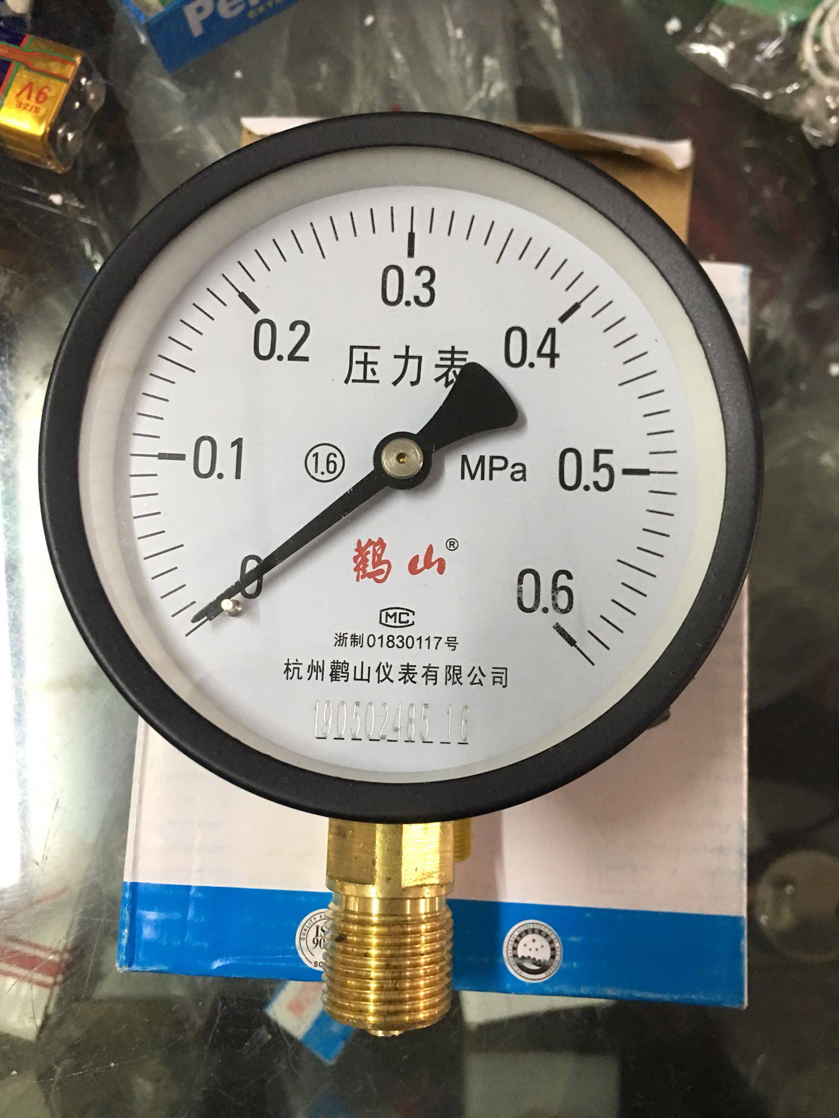 6 kg Pressure Hangzhou Stork Mountain Meter Co., Ltd. Y-100 Water pressure meter Hangzhou Heshan Gas meter 0 6mpa-Taobao