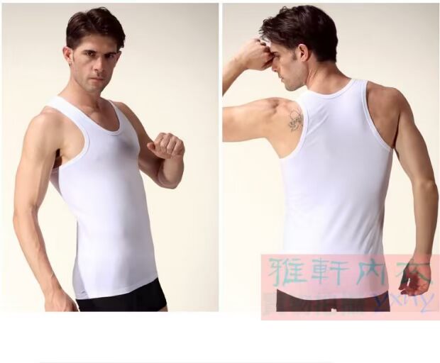 2 mảnh vest nam sọc cotton thoáng khí mùa hè bó sát đáy túi hoang dã sinh viên áo lót nam ba lỗ