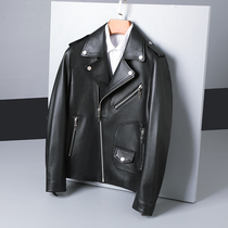 GD star same leather motorcycle leather jacket mens lapel Korean slp style jacket jacket locomotive clothing short tide tide