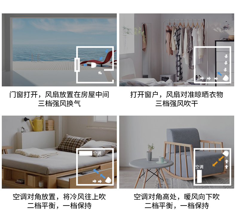 quạt tường Sao khoan quạt điện máy tính để bàn không khí nhà lưu thông quạt Quạt đối lưu Turbo nhỏ lắc đầu phòng ngủ quạt im lặng - Quạt điện quạt treo tường senko điện máy xanh