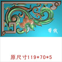 JOH30 finely carved grayscale computer embossed pattern hollow European style foreign flower horn flower spiral trumpet flower with line