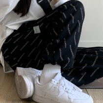 Fat sister mm size New 2021 autumn womens high waist loose leg thick pear shaped body pants women thin