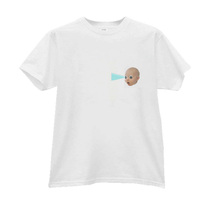 NIANS independent design light wave baby short sleeve couple cotton T-shirt