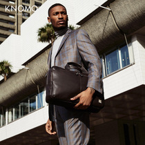 KNOMO English briefcase computer bag men shoulder bag business leather leather bag mens Hand bag