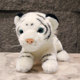 Simulated Siberian tiger plush toy doll white tiger zoo doll pillow ເສືອເດັກນ້ອຍສີຂາວ