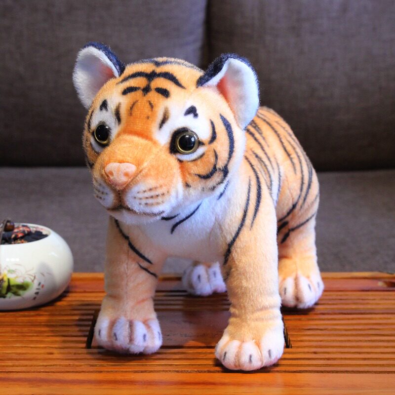Cute Tiger Doll Plush Paparazzi Toy Emulation Northeast Tiger Children's Festival Gift Boy Sleeping With Pillow Doll