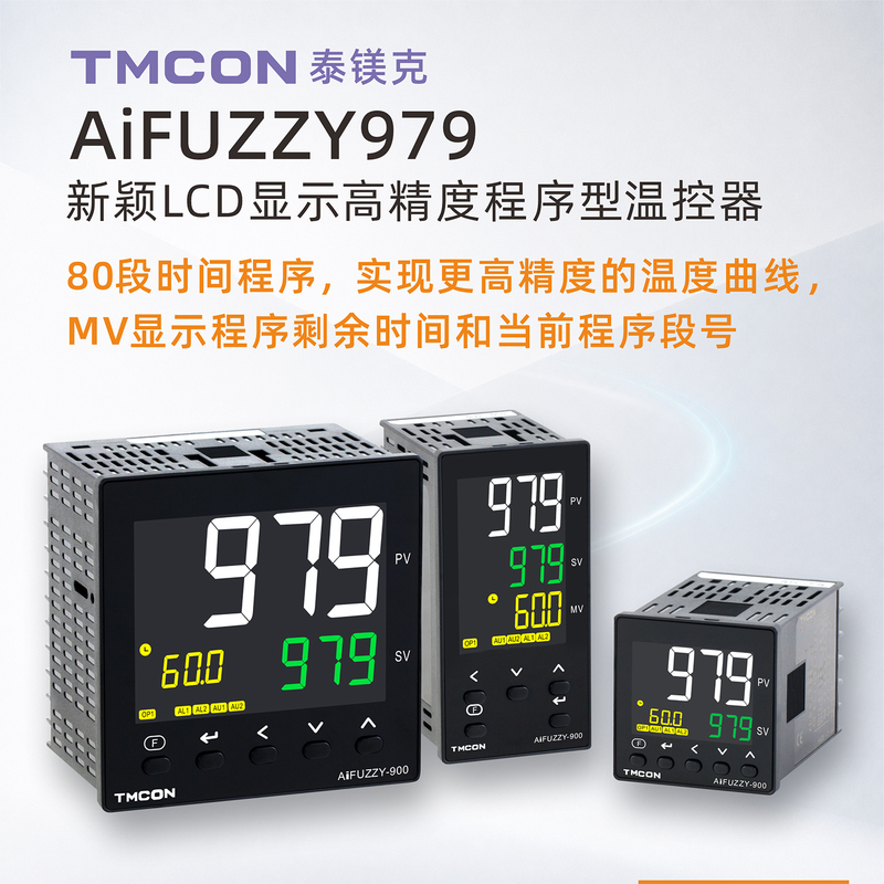 Aifuzzy979 High-Precision Multi-Segment Programmable Time Schedule Timing Segmented Pid Curve Temperature Control Meter