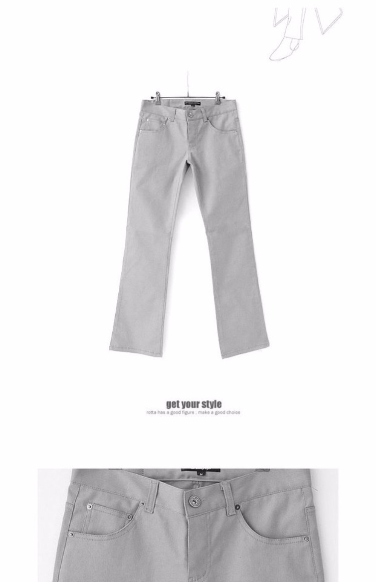 Mùa xuân và mùa hè Hàn Quốc retro slim slim quần chân rộng quần trẻ trung nam micro chuông quần dài quần chuông nhỏ - 3/4 Jeans quần jean nam cao cấp