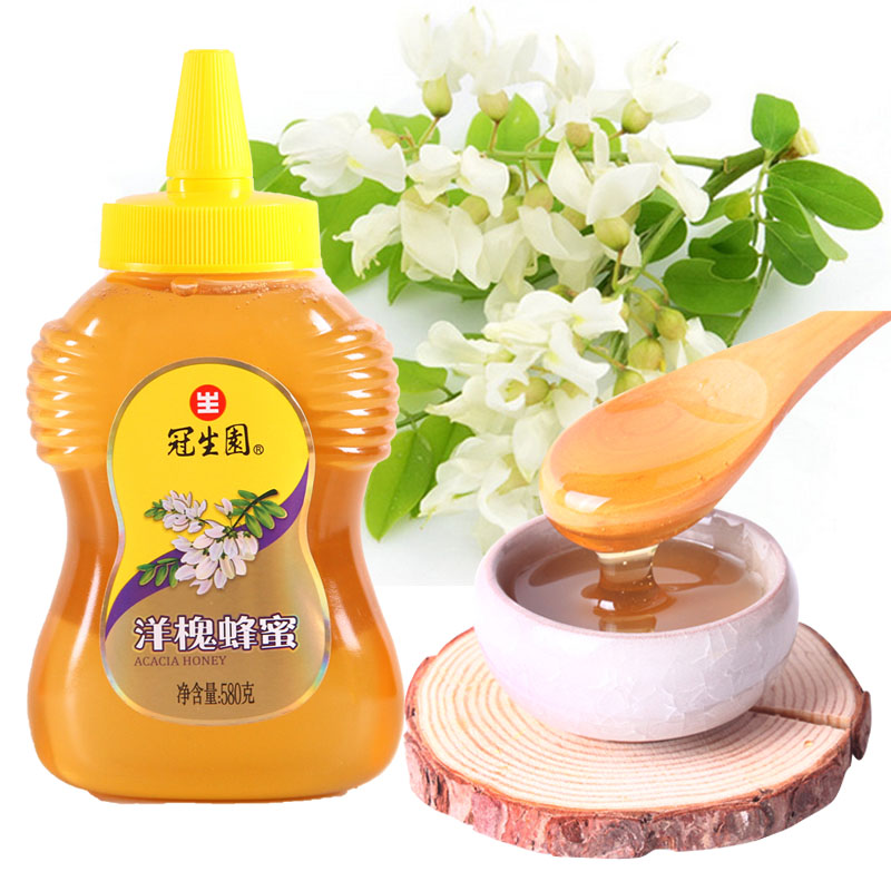 Shanghai special birth crown birth garden acacia honey 580g farmyard earth honey linen tree honey purple clouds Incarte honey