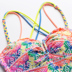 [Độc quyền 2 món giảm giá 20%] Lan Zhuoli mới chất lượng không có vòng đai bãi biển spa bikini bikini - Bộ đồ bơi hai mảnh 	bikini 2 mảnh màu đỏ	 Bộ đồ bơi hai mảnh