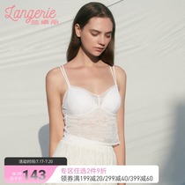 Lanzhuo Li sexy openwork suspender bra with cup comfort vest bra underwear female bralette mall with the same paragraph