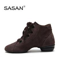 Summer Adults Modern Dance Shoes Soft Bottom Sports Dancing Shoes Women Square Dance Shoes SSASAN Genuine Leather Dance Shoes