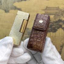 Suitable for Dunhill lighters waist-mounted all-inclusive genuine leather lighter holster imported American crocodile skin