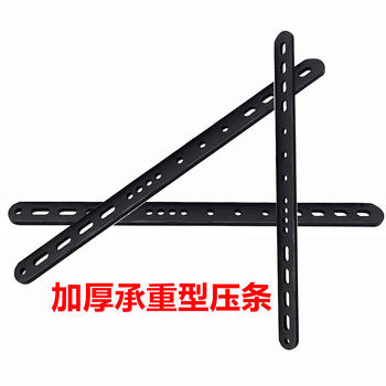 Thickened one-word layered carbon steel porous iron bar motorcycle adapter shelf trunk reinforced load-bearing take-out bracket