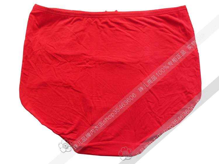 Cô gái xinh đẹp, cuộc sống của tôi, ren đỏ lớn, eo cao, bụng, hông, sợi tre, chân phẳng, quần lót do lot