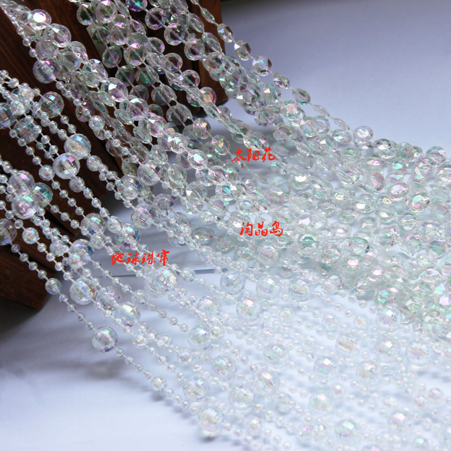 New Acrylic bead curtain Wedding hall decorated mosquito - resistant bead curtain accessories wedding crystal tree chain