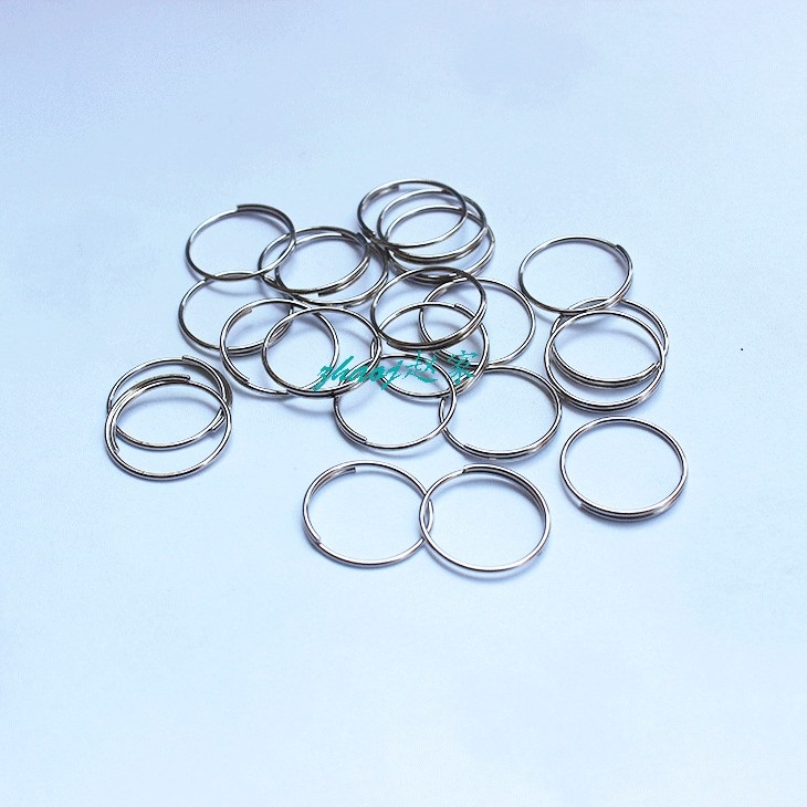 12mm stainless steel ring anise bead strip 1 3 metal ring DIY crystal bead curtain connecting ring accessories