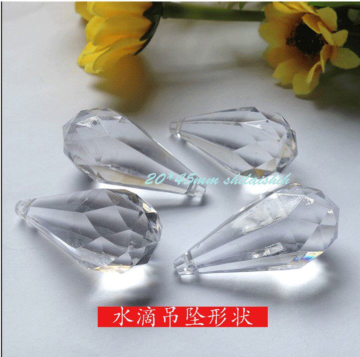 Imitation Crystal Acrylic Beads Pendant Wedding items Acrylic Water Drop Bead Curtain Pendant by Package 