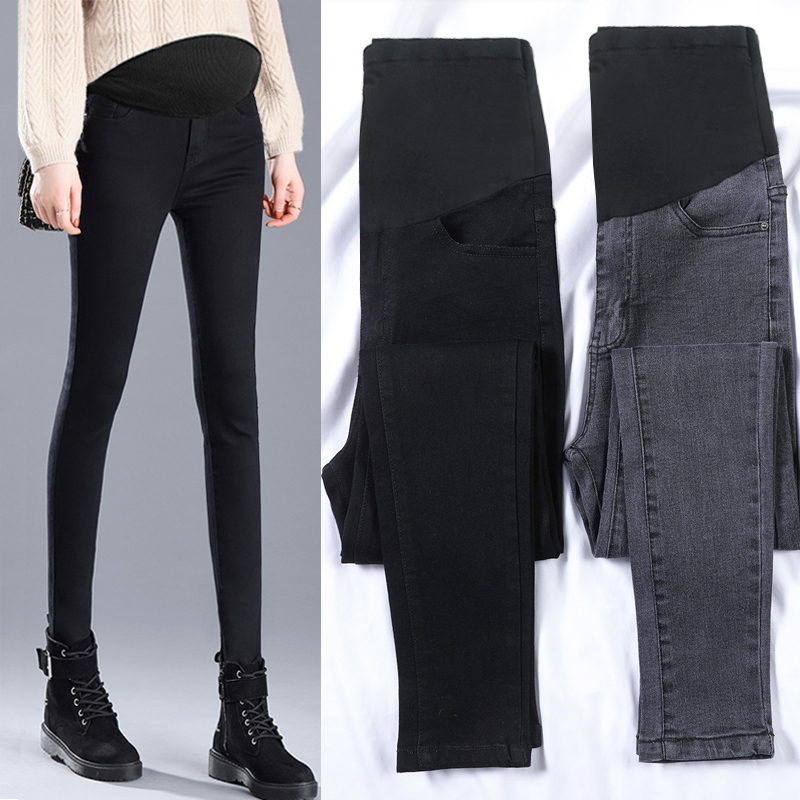 Maternity Pants for Spring and Autumn, Long Pants, Skinny Jeans, Thin Black Pants, Autumn and Winter Fleece-Lined Thick Leggings Maternity Pants for Spring and Autumn, Long Pants, Skinny Jeans, Thin Black Pants, Autumn and Winter Fleece-Lined Thick Leggings