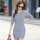 2023 new autumn and winter mid-length slim sweater women's pullover sweater thickened bottoming shirt fashionable dress