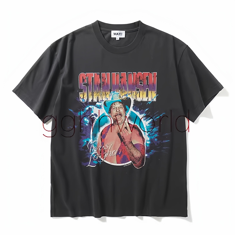Explosive! Professional Wrestling Legend Super Beast Combination 50Th Anniversary Limited Edition Western Lariat Stan Hansen T-Shirt Explosive! Professional Wrestling Legend Super Beast Combination 50Th Anniversary Limited Edition Western Lariat Stan Hansen T-Shirt