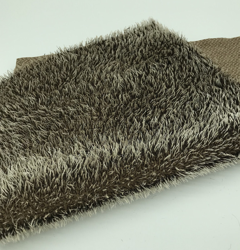 German Imported Steiff Hedgehog Wool Felt Mohair Fabric 24 X 34cm Cm, Non-Returnable after Cutting