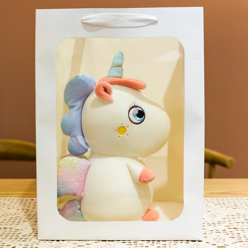 Birthday gift girls send girlfriend girlfriends cute practical unicorn doll doll walking heart Christmas gift