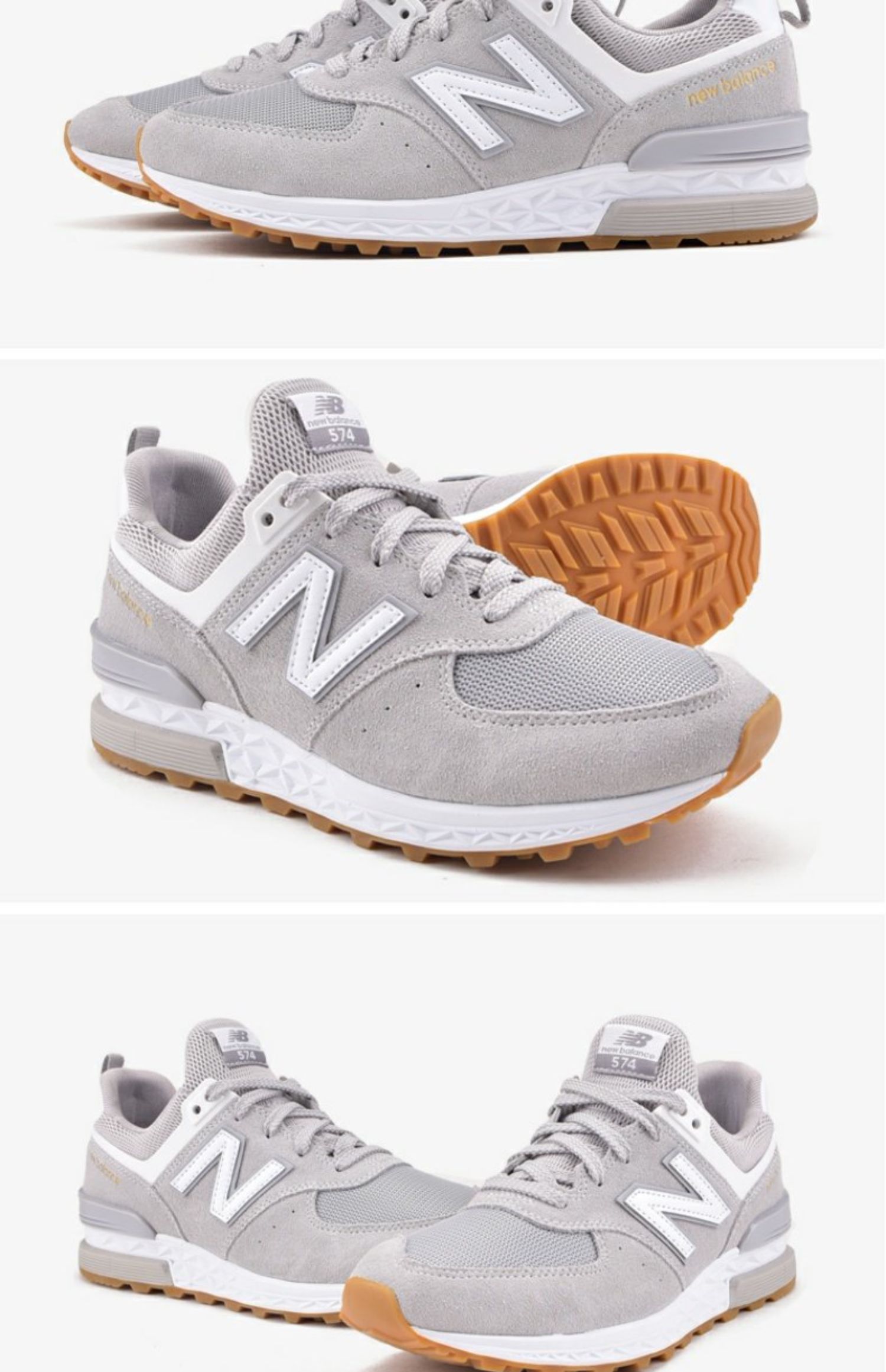New Balance NB giày nam chính thức Giày retro 574S sê-ri giày thể thao thông thường Giày chạy MS574FCG - Giày chạy bộ giày thể thao bitis