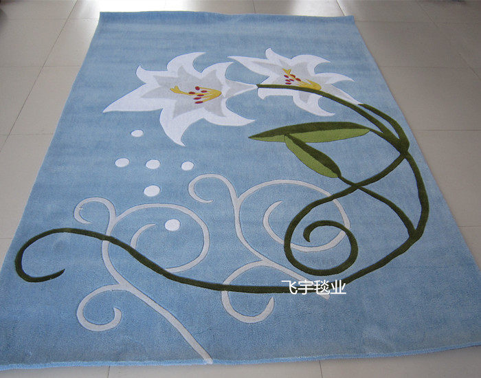 ковер 压克力纤维地毯 手工剪花地毯 客厅毯 茶几毯 地毯 门厅毯 卧室地毯特价 Feiyu