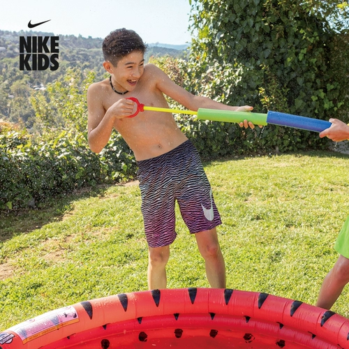 Nike, пляжные дышащие шорты для мальчиков, комфортные штаны, подходит для подростков