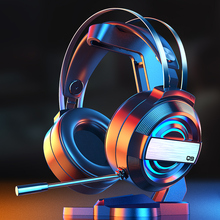 渥赢Q9头戴式电竞电脑耳麦耳机