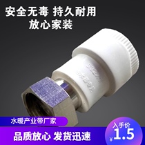 White ppr small live straight live S20X1 2 25x3 4 32x1 inch thickened copper cap for water heater