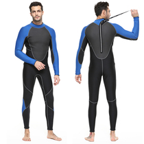 Winter 3MM thick diving suit mens conjoined professional deep diving warm cold resistant swimsuit surf snorkeling jellyfish coat