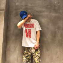 Best Sonny Monkey King Wukong series abstract color block design sling cotton national tide summer sports T-shirt