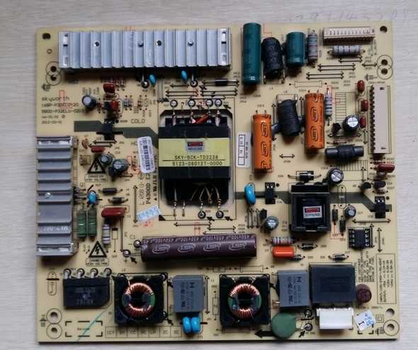 Skyworth 39E350E 39E350D power board 168P-P32ELU-20 5800-P32ELU-0210 test good