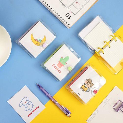 Прозрачная подвеска, комплект для школьников, мультяшный блокнот, ноутбук, DIY, простой и элегантный дизайн, отрывной лист