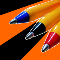 Germany Schneider 505F oil pen writing distance 4000 meters] German production ballpoint pen classic yellow rod