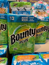 Spot plus dosing Canadian Bounty can be repeatedly used with suction oil suction kitchen paper towel single roll 92 sheets * 1 roll