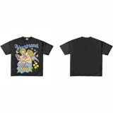 Хлопковая футболка с коротким рукавом, 260 грамм, в американском стиле