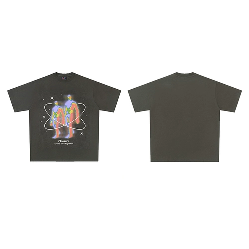 Удовольствие провести время вместе американский бренд прилив ретро инопланетные мужчины и женщины, один и тот же короткий