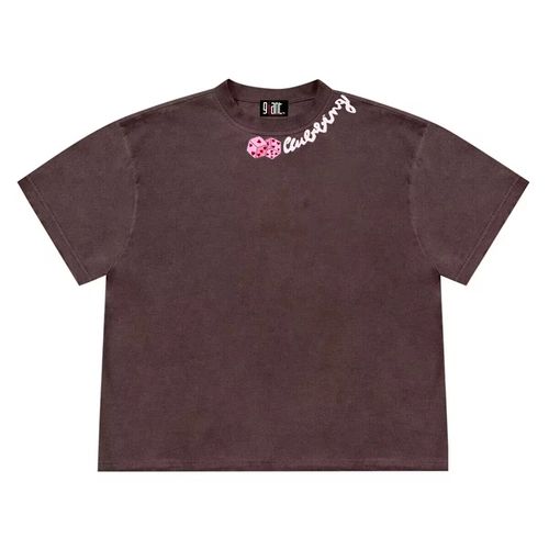 Хлопковая ретро футболка с коротким рукавом, 260 грамм, короткий рукав