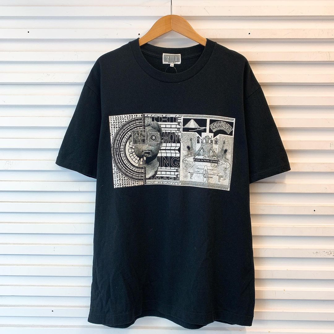 LIFE CAVEMPTC E 20AW Abstract Wash Short Sleeve Costumes Men and Women Retro Japanese Tide same T-shirt