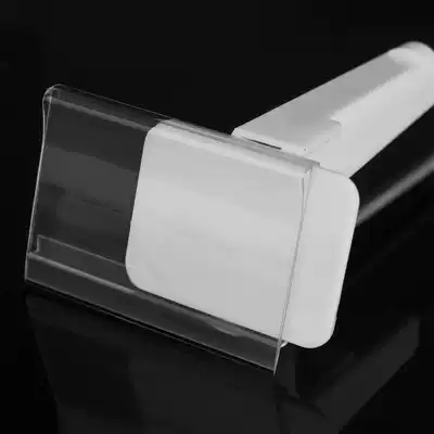 Supermarket store double row anti-theft adhesive hook price brand universal transparent price tag clip mobile phone store desktop supplies